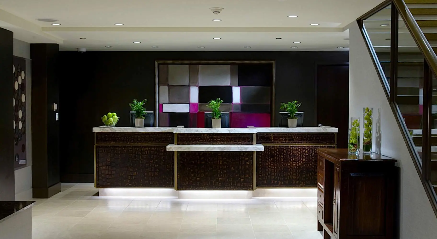 Empfangsbereich des Hotels