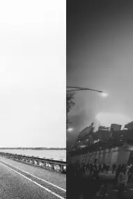 Geteiltes Foto von verschiedenen Orten