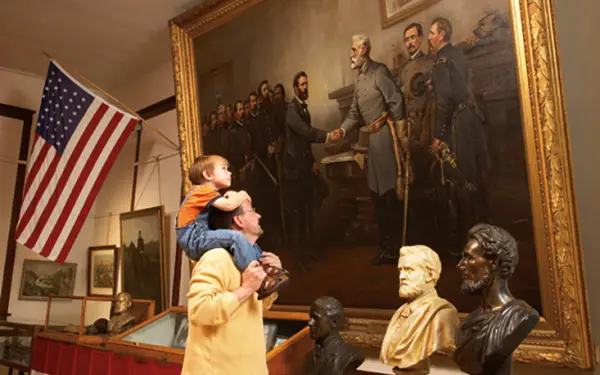 Thomas Nasts berühmtes Gemälde von 1895, Peace in Union, im Grant Museum, Galena