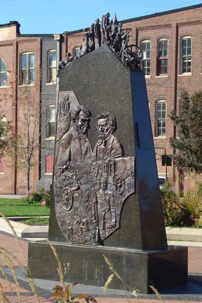 Afroamerikanische Statue im preston jackson park