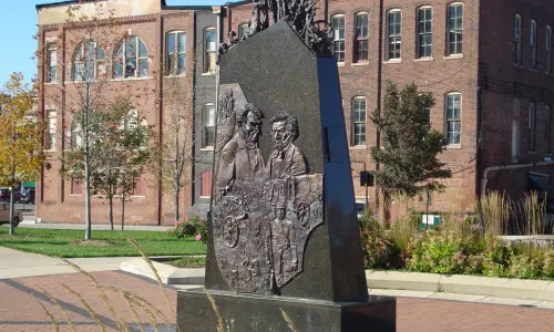 Afroamerikanische Statue im preston jackson park
