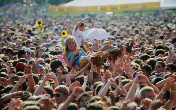 Menschenmenge beim Lollapalooza