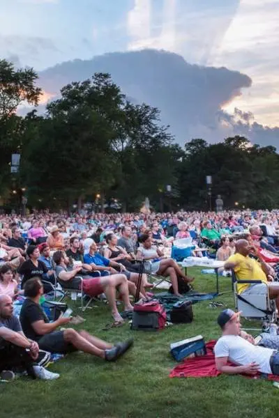 Menschenmenge beim Ravinia-Festival