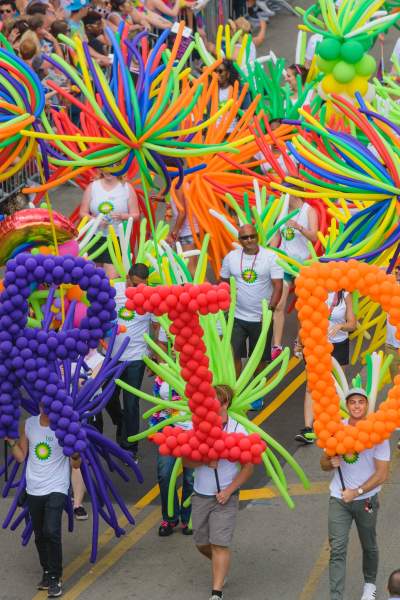 Luftballons beim Pride-Festival