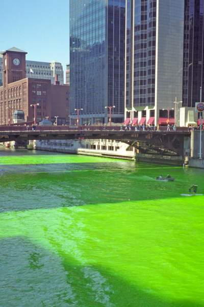 Einfärbung des Chicago River
