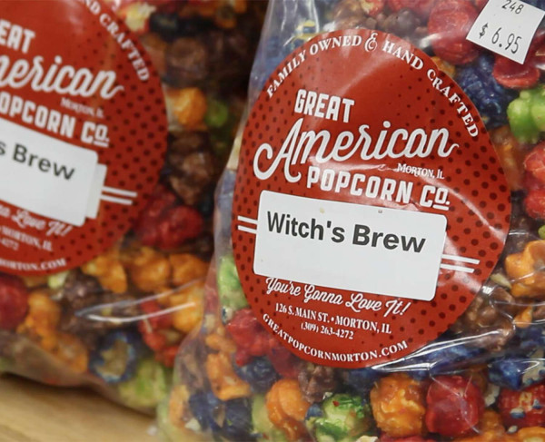 Popcorn mit Hexengebräu