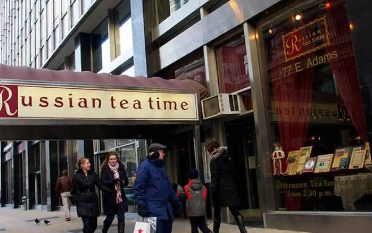 Das Äußere des Russian Tea Time Shops