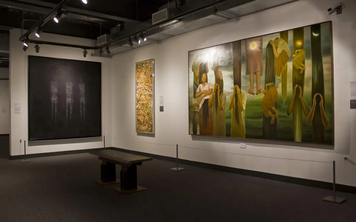 Gemälde im Holocaust-Museum und Bildungszentrum.