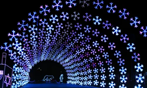 Eine Lichtshow für die Ferienzeit.