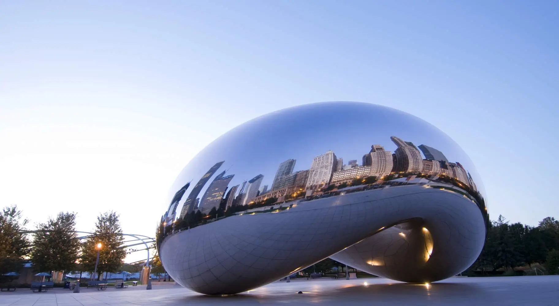 Foto der berühmten Bohne von Chicago.