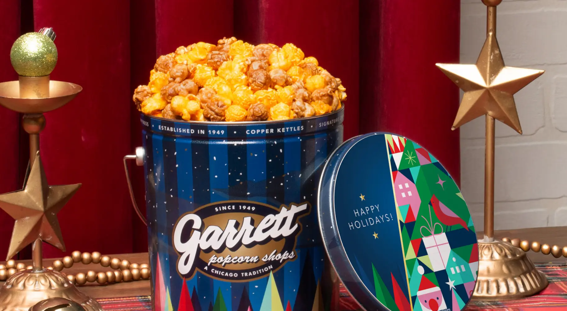 Garrett Popcorn Frohe Feiertage Dose