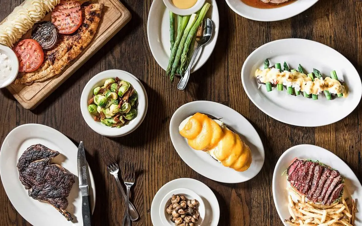 Lebensmittel aus der Speisekarte